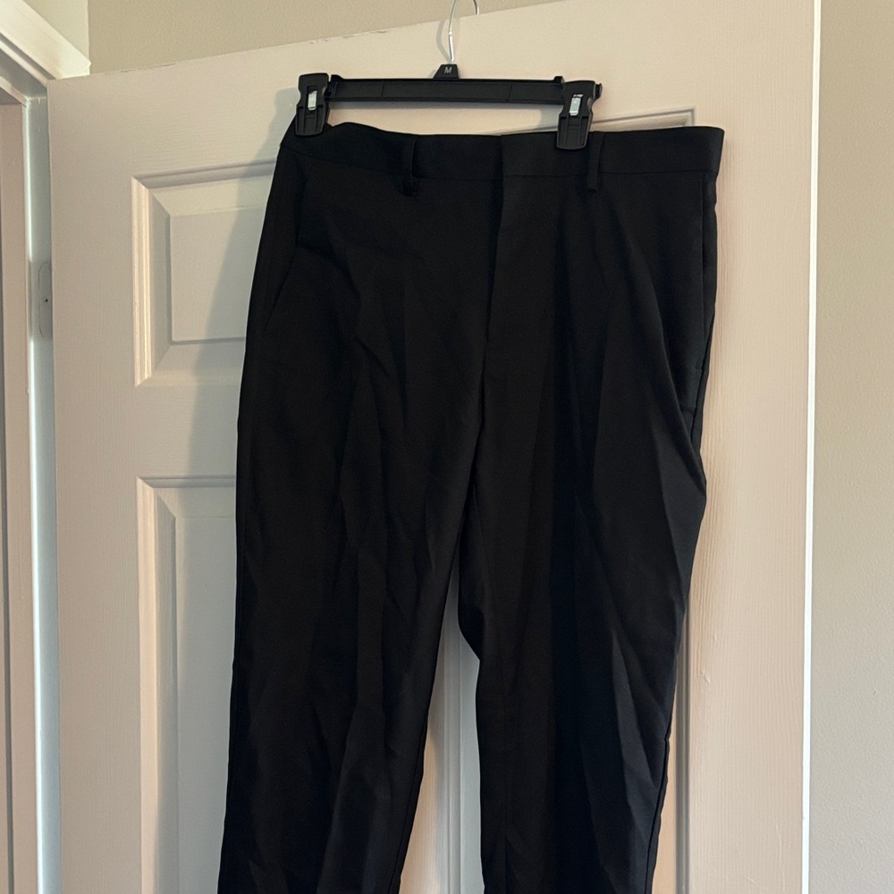 Kenneth Cole Reaction Men's Black Dress Pants - Tailored Straight Leg